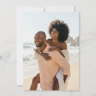 Invitation Photo joyeuse de plage aux tons pastel