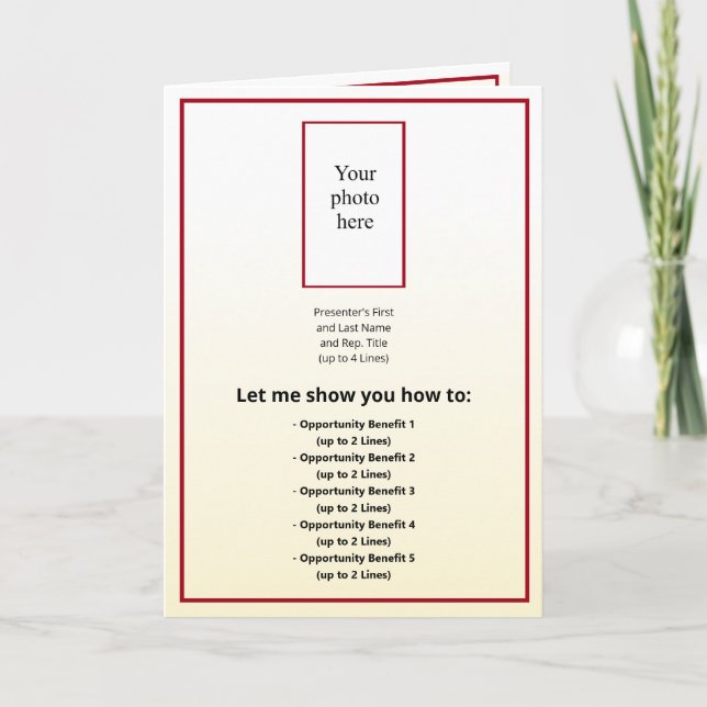 Invitation Photo/Logo Burgu./Gold Tint Gradi. BOM hybride (Devant)