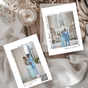 Invitation Photo manuscrite Enregistrer la date