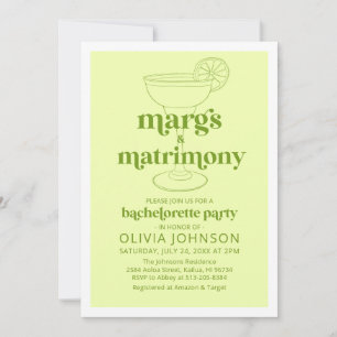 Invitation Photo Marges & Mariage Cocktail Bachelorette