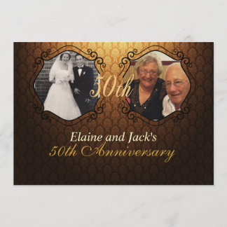 Invitation photo Mariage du 50e anniversaire