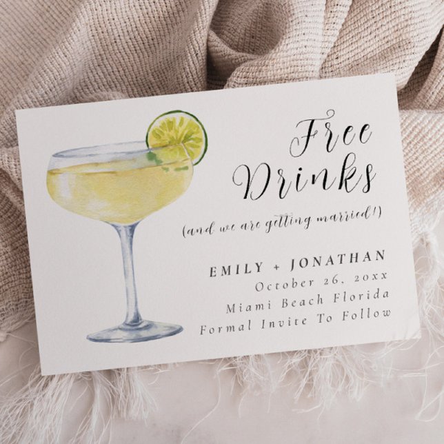 Invitation Photo Minimale Mariage Drôle Enregistrer La Date (Créateur téléchargé)