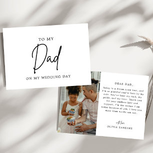 Invitation Photo Minimaliste Pour Mon Père Le Jour De Mon Mar