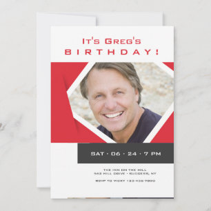 Invitation photo moderne