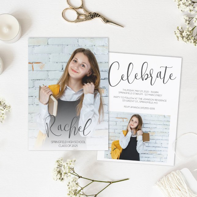 Invitation Photo moderne (Créateur téléchargé)