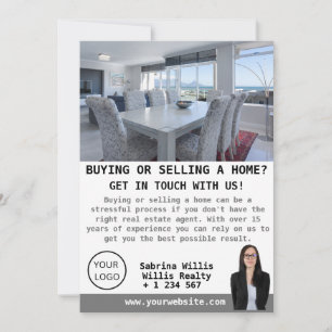 Invitation Photo moderne Agent immobilier personnalisé