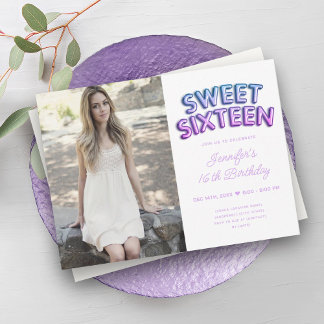 Invitation Photo moderne Bleu Bleu Bleu Bleu Bleu Doux 16