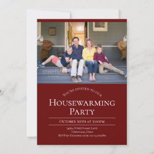 Invitation Photo moderne Bourgogne Maison Blanche