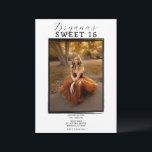 Invitation Photo moderne cadre noir tendance minimal doux 16<br><div class="desc">Customisez comme vous voulez.</div>