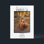 Invitation Photo moderne cadre noir tendance minimal doux 16<br><div class="desc">Customisez comme vous voulez.</div>