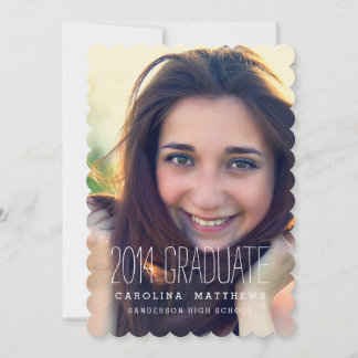 Invitation Photo moderne Parti de Graduation au lycée