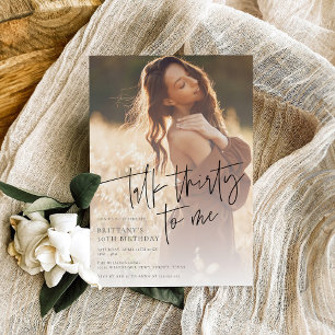 Invitation Photo moderne tendance 30e anniversaire