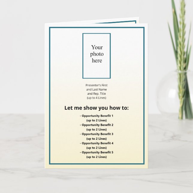 Invitation Photo MT Sapphire/Gold Tint Gradi. BOM hybride (Devant)