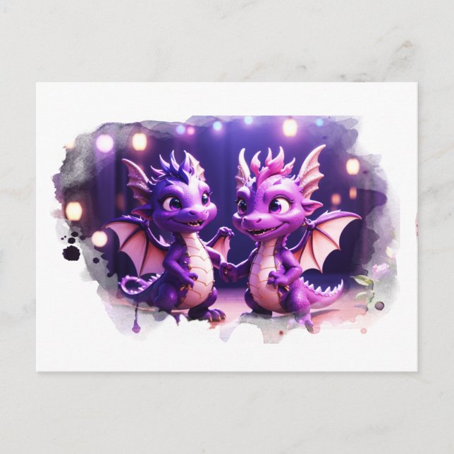 *~* Invitation PHOTO Mythique Dragon AP48 Carte Po (Devant)