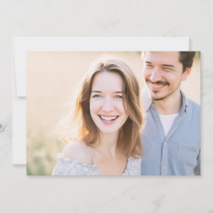 Invitation Photo Naturel Beige Joyeux