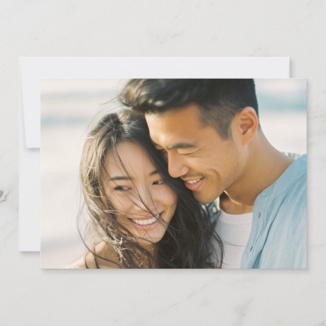 Invitation Photo Naturelle Joyeuse (Devant)