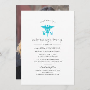 Invitation Photo Nuring Graduate Pinning Ceremony Party