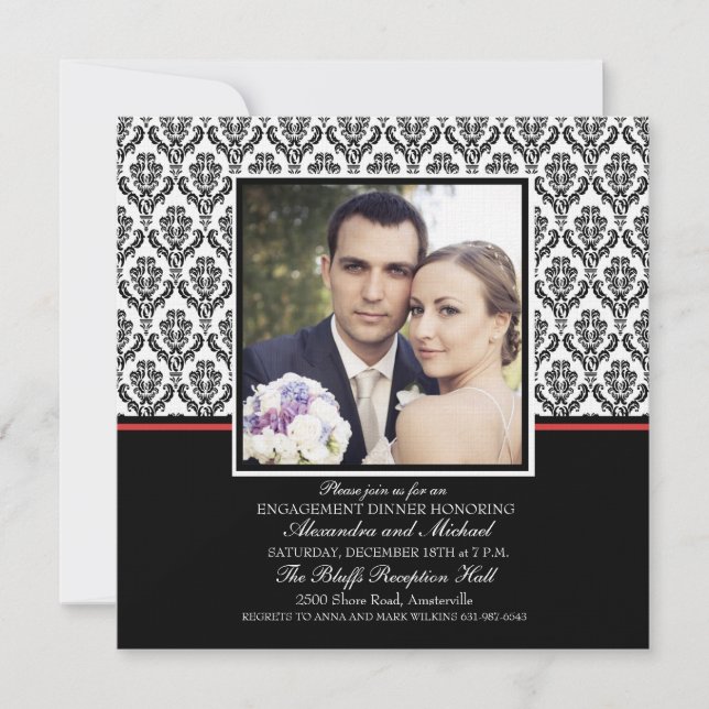 Invitation photo officielle Damask (Devant)