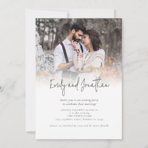Invitation Photo Overlay Script QR Code Mariage Soirée