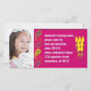 Invitation photo Paisley Birthdy