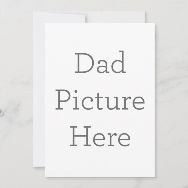 Invitation photo papa personnalisée (Devant)