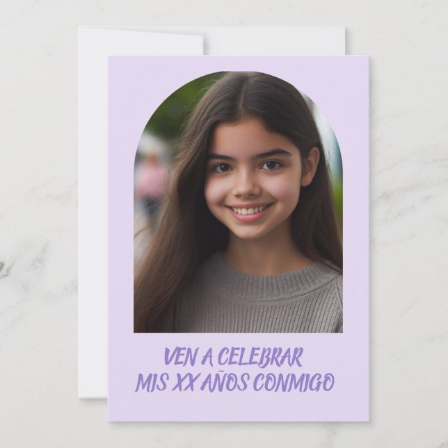 Invitation Photo Personalizada Invitación de Cumpleaños (Devant)