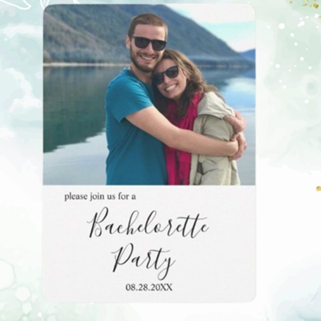 Invitation Photo personnalisée Bachelorette détendue (Personalize your celebration beautifully!)