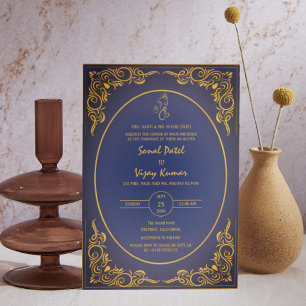 Invitation Photo personnalisée du Mariage hindou indien Ganes