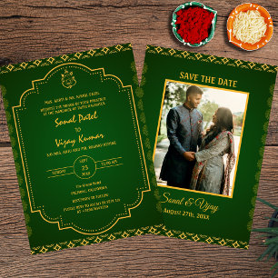 Invitation Photo personnalisée du Mariage hindou indien Ganes