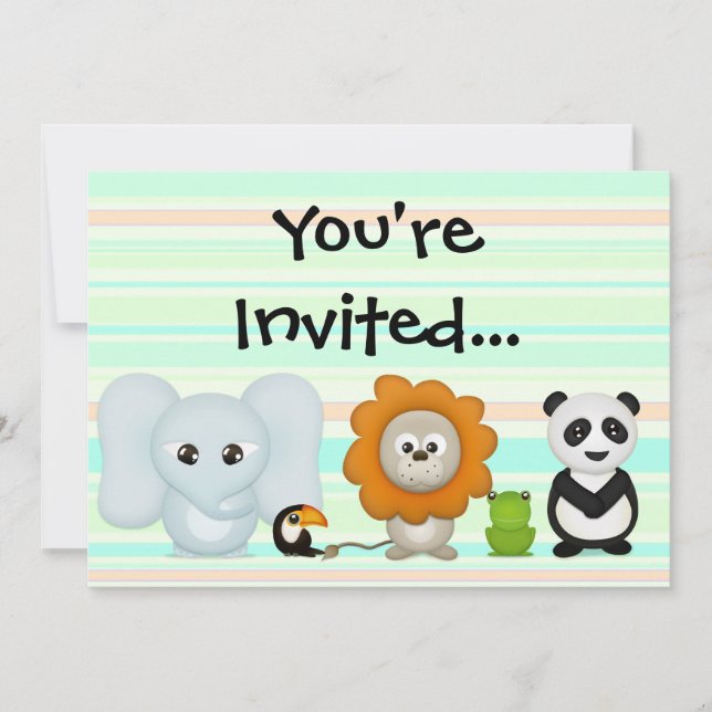 Invitation Photo Personnalisée, Enfants Bébés Avan (Devant)