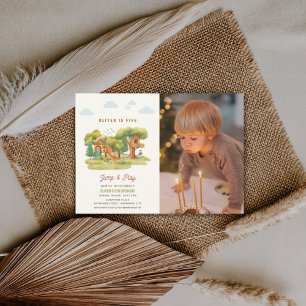 Invitation Photo personnalisée, Fête d'anniversaire dans un t