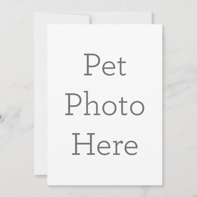 Invitation photo personnalisée pour animal de comp (Devant)