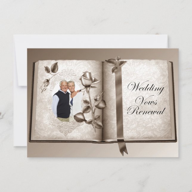 Invitation photo personnalisée Renouvellement des  (Devant)