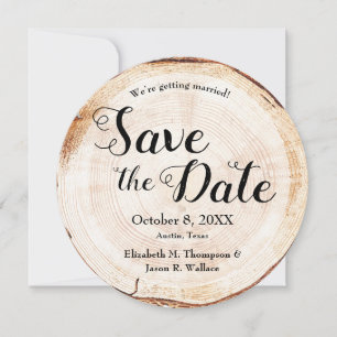 Invitation Photo personnalisée unique Automne mariage rustiqu