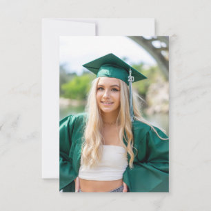 Invitation Photo Pom-pom girl Black Gold Graduation Party