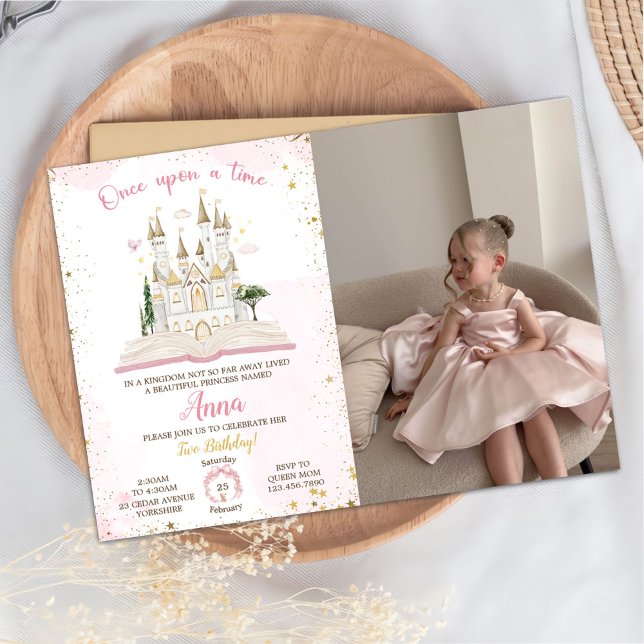 Invitation photo pour 2ème fête de princesse Il ét (Créateur téléchargé)