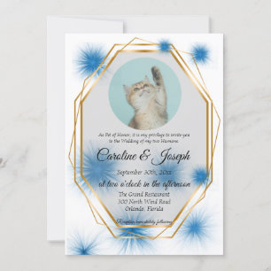 Invitation Photo pour animaux de compagnie pour Mariage avec