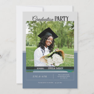 Invitation photo pour fête de fin d'études
