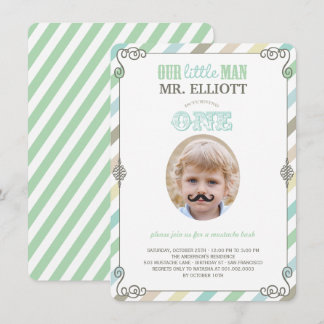 Invitation photo pour la fête du 1er anniversaire