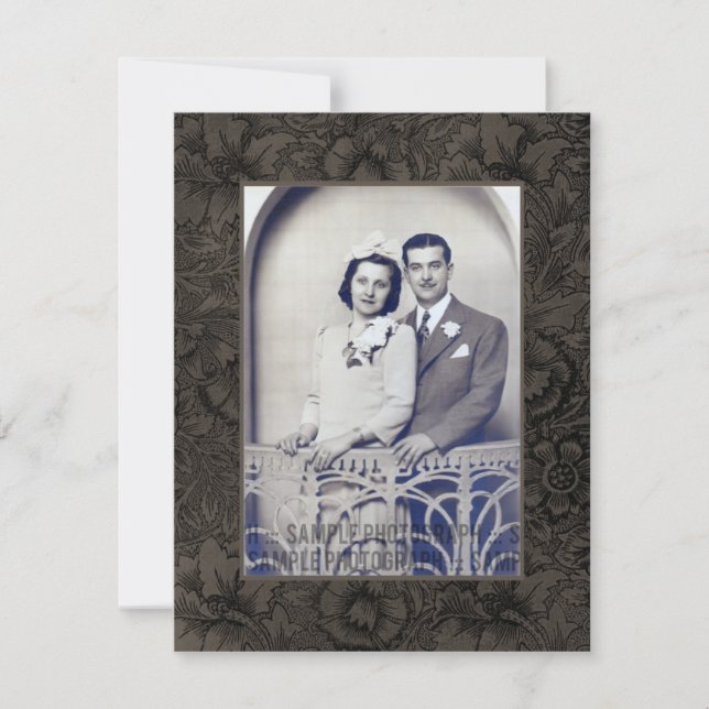 Invitation photo pour la fête du 50e anniversaire  (Devant)