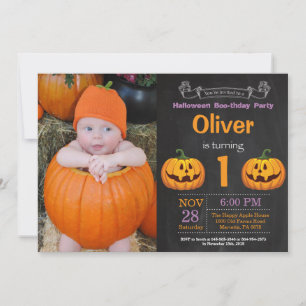Invitation photo pour l'anniversaire d'Halloween