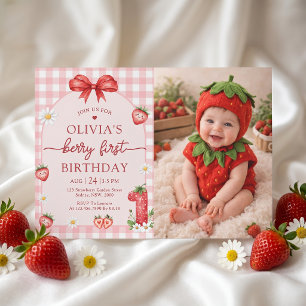 Invitation photo pour le 1er anniversaire de Bow B