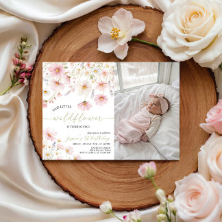 Invitation photo pour le 1er anniversaire de Wildf