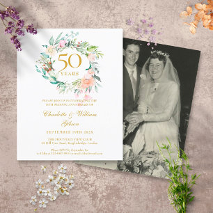 Invitation photo pour le 50e anniversaire de maria