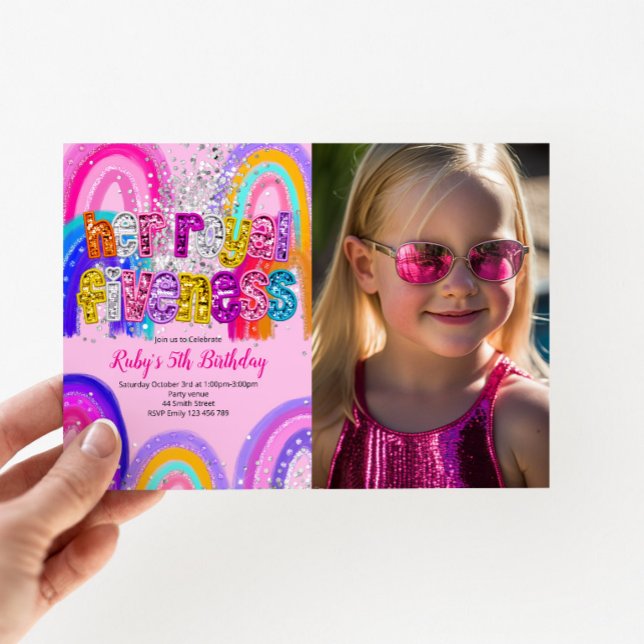 Invitation photo pour le 5e anniversaire de Sa Roy (Créateur téléchargé)