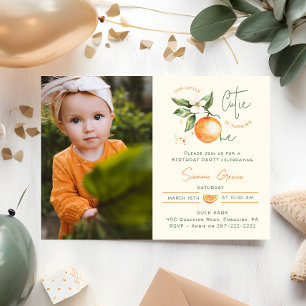 Invitation photo pour le premier anniversaire de L
