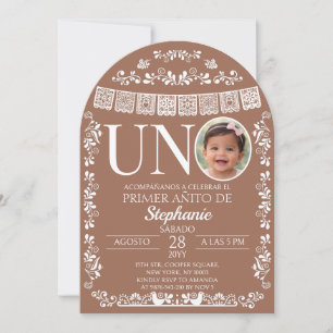 Invitation Photo pour le Premier Anniversaire en T