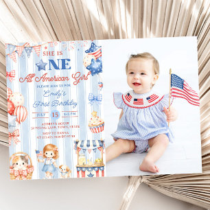 Invitation photo pour les 1 an de All American Gir