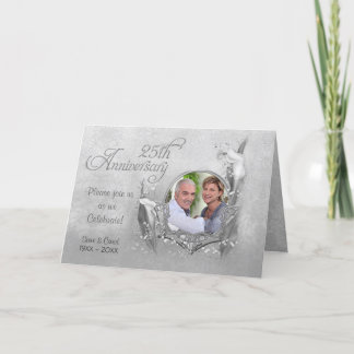 Invitation photo pour les 25 ans de mariage Calla
