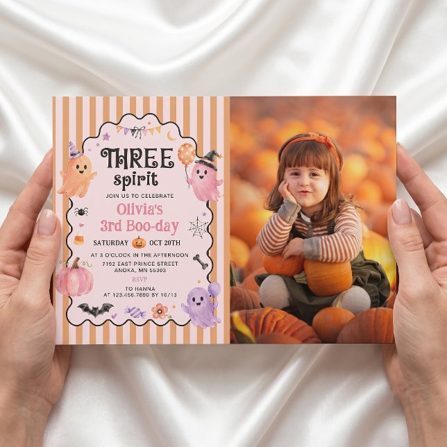 Invitation photo pour les 3 ans de Three Spirit (Créateur téléchargé)